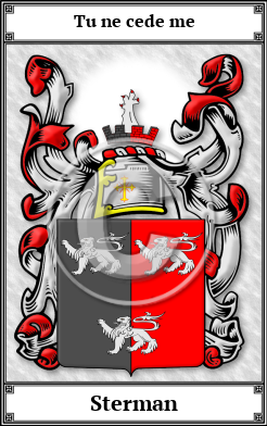 Sterman Family Crest Download (JPG)  Book Plated - 150 DPI