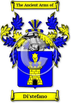 Di'stefano Family Crest Download (JPG) Legacy Series - 600 DPI