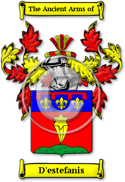 D'estefanis Family Crest Download (jpg) Legacy Series - 150 DPI