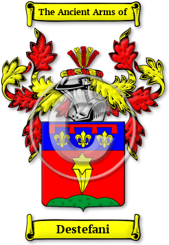 Destefani Family Crest Download (jpg) Legacy Series - 150 DPI