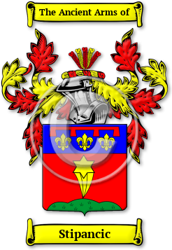 Stipancic Family Crest Download (JPG) Legacy Series - 600 DPI