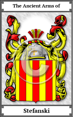 Stefanski Family Crest Download (JPG)  Book Plated - 150 DPI