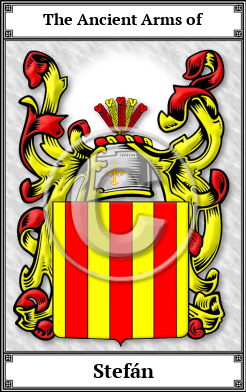 Stefán Family Crest Download (JPG)  Book Plated - 150 DPI