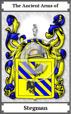 Stegman Family Crest Download (JPG)  Book Plated - 150 DPI