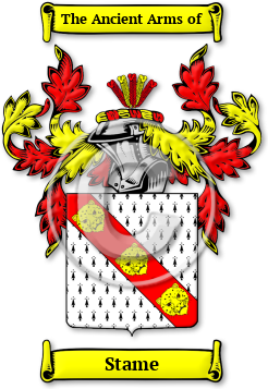Stame Family Crest Download (jpg) Legacy Series - 150 DPI