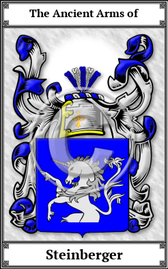 Steinberger Family Crest Download (JPG) Book Plated - 600 DPI