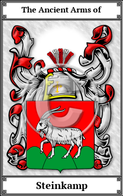 Steinkamp Family Crest Download (JPG) Book Plated - 600 DPI