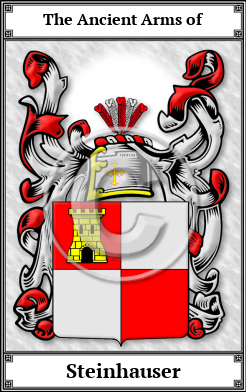 Steinhauser Family Crest Download (JPG)  Book Plated - 150 DPI