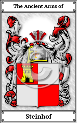 Steinhof Family Crest Download (JPG)  Book Plated - 150 DPI