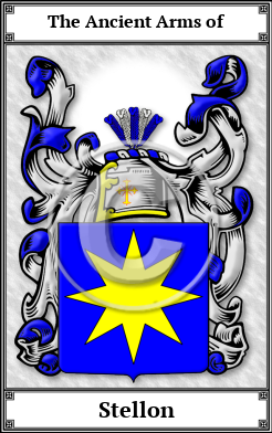 Stellon Family Crest Download (JPG) Book Plated - 600 DPI