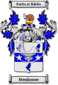 Stenhouse Family Crest Download (jpg) Legacy Series - 150 DPI