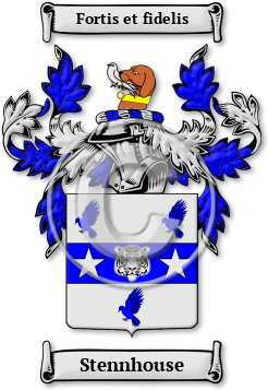 Stennhouse Family Crest Download (jpg) Legacy Series - 150 DPI