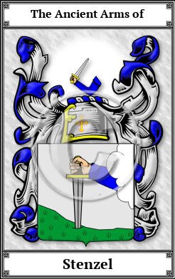 Stenzel Family Crest Download (JPG)  Book Plated - 150 DPI