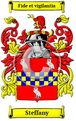 Steffany Family Crest Download (JPG) Heritage Series - 600 DPI