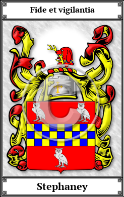 Stephaney Family Crest Download (JPG) Book Plated - 600 DPI