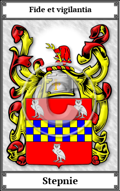 Stepnie Family Crest Download (JPG)  Book Plated - 150 DPI