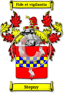 Stepny Family Crest Download (jpg) Legacy Series - 150 DPI