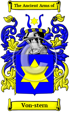 Von-stern Family Crest Download (JPG) Heritage Series - 300 DPI