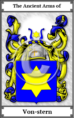 Von-stern Family Crest Download (JPG)  Book Plated - 150 DPI