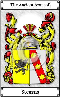 Stearns Family Crest Download (JPG)  Book Plated - 150 DPI