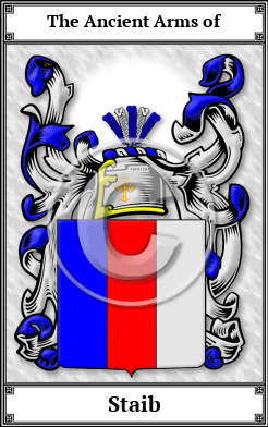 Staib Family Crest Download (JPG)  Book Plated - 150 DPI