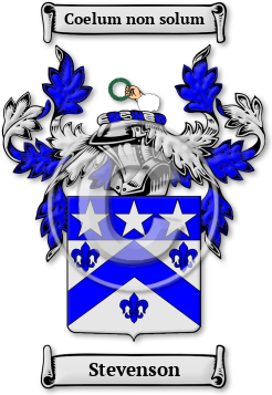 Stevenson Family Crest Download (jpg) Legacy Series - 150 DPI