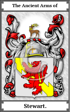 Stewart. Family Crest Download (JPG) Book Plated - 600 DPI