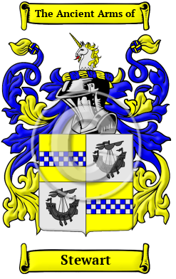 Stewart Family Crest Download (JPG) Heritage Series - 600 DPI