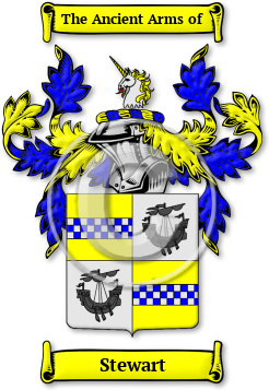 Stewart Family Crest Download (jpg) Legacy Series - 150 DPI