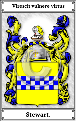 Stewart. Family Crest Download (JPG)  Book Plated - 150 DPI