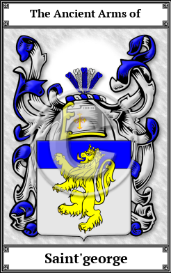 Saint'george Family Crest Download (JPG)  Book Plated - 150 DPI