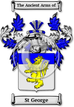 St George Family Crest Download (jpg) Legacy Series - 150 DPI