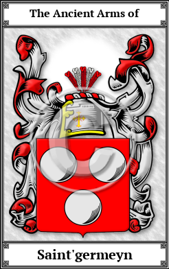 Saint'germeyn Family Crest Download (JPG) Book Plated - 600 DPI
