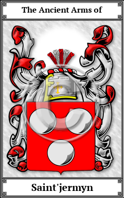 Saint'jermyn Family Crest Download (JPG) Book Plated - 600 DPI