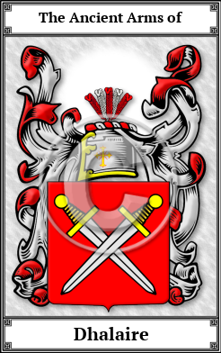 Dhalaire Family Crest Download (JPG)  Book Plated - 150 DPI