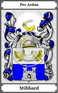 Stibbard Family Crest Download (JPG)  Book Plated - 150 DPI
