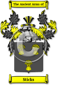 Sticks Family Crest Download (jpg) Legacy Series - 150 DPI