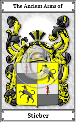 Stieber Family Crest Download (JPG)  Book Plated - 150 DPI