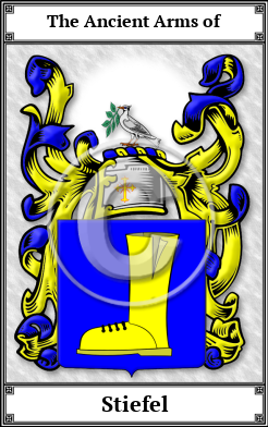 Stiefel Family Crest Download (JPG)  Book Plated - 150 DPI