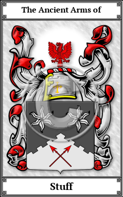 Stuff Family Crest Download (JPG)  Book Plated - 150 DPI