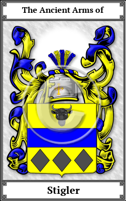 Stigler Family Crest Download (JPG)  Book Plated - 150 DPI