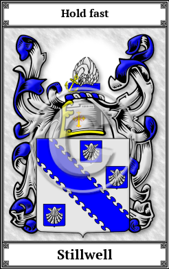 Stillwell Family Crest Download (JPG)  Book Plated - 150 DPI