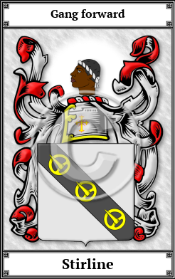 Stirline Family Crest Download (JPG)  Book Plated - 150 DPI