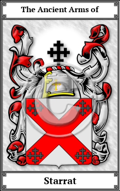 Starrat Family Crest Download (JPG) Book Plated - 600 DPI