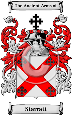 Starratt Family Crest/Coat of Arms