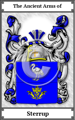Sterrup Family Crest Download (JPG) Book Plated - 600 DPI