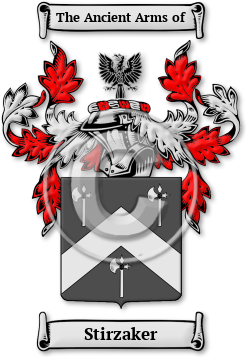 Stirzaker Family Crest Download (JPG) Legacy Series - 300 DPI