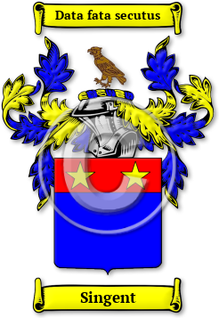 Singent Family Crest Download (jpg) Legacy Series - 150 DPI