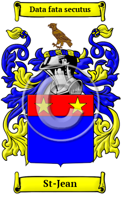 St-Jean Family Crest Download (JPG) Heritage Series - 300 DPI