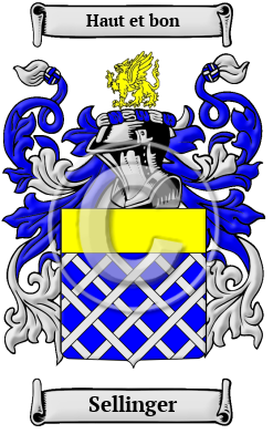 Sellinger Family Crest/Coat of Arms